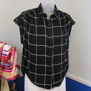 Japna Rayon/Linen Cap Sleeve Blouse